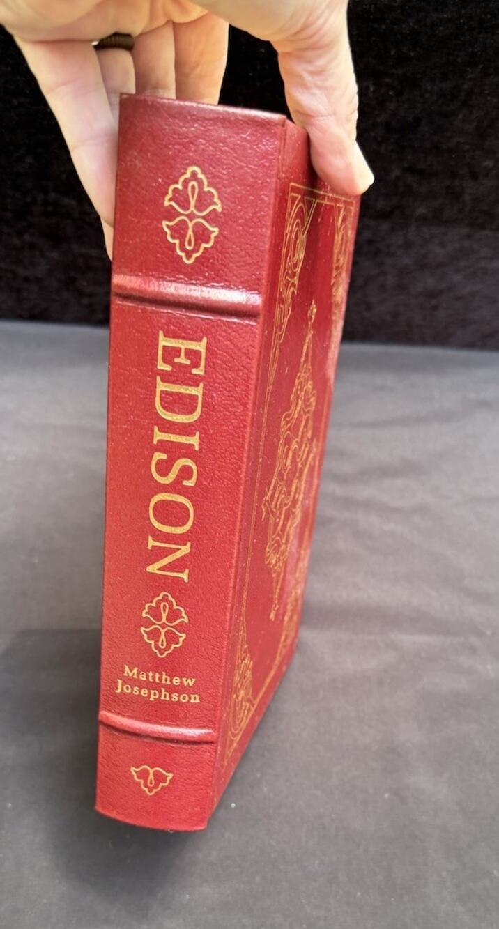 Matthew Josephson / EDISON 1st Edition Easton Press 1986 EUC